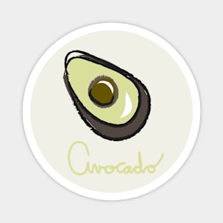 Fun avocado Magnet